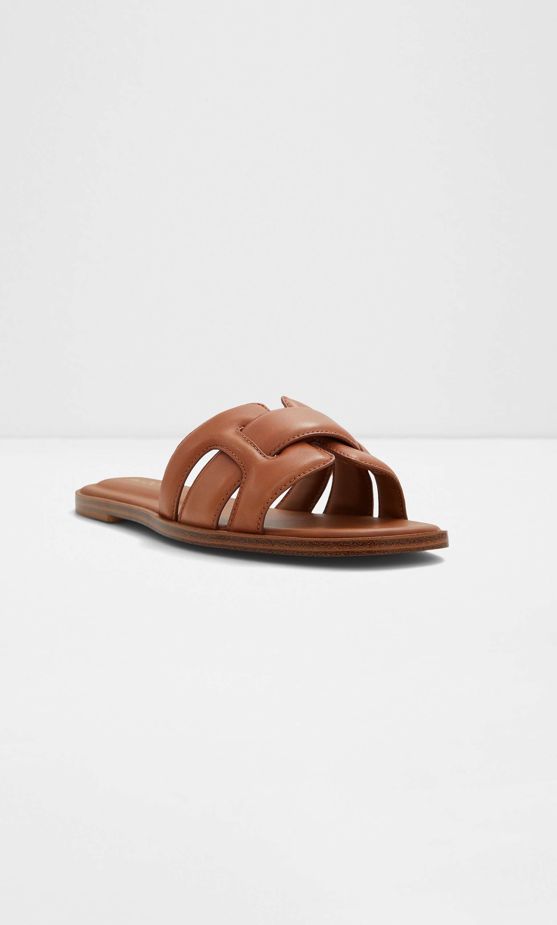 Aldo tan sales flat sandals