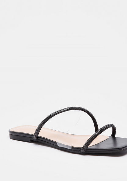 Celeste Women's Embellished Slip-On Strap Sandals-Women%27s Flat Sandals-image-1