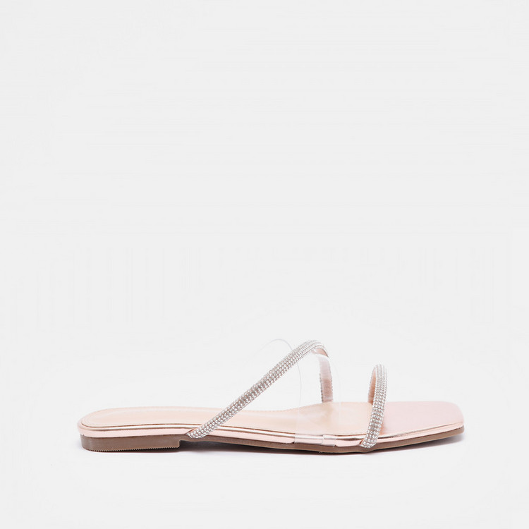 Celeste Women's Embellished Slip-On Strap Sandals