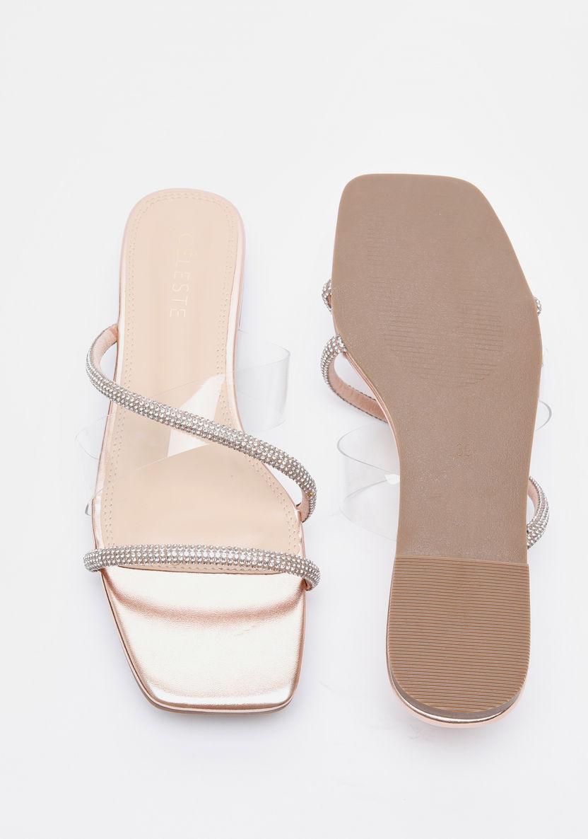 Celeste Women's Embellished Slip-On Strap Sandals-Women%27s Flat Sandals-image-4