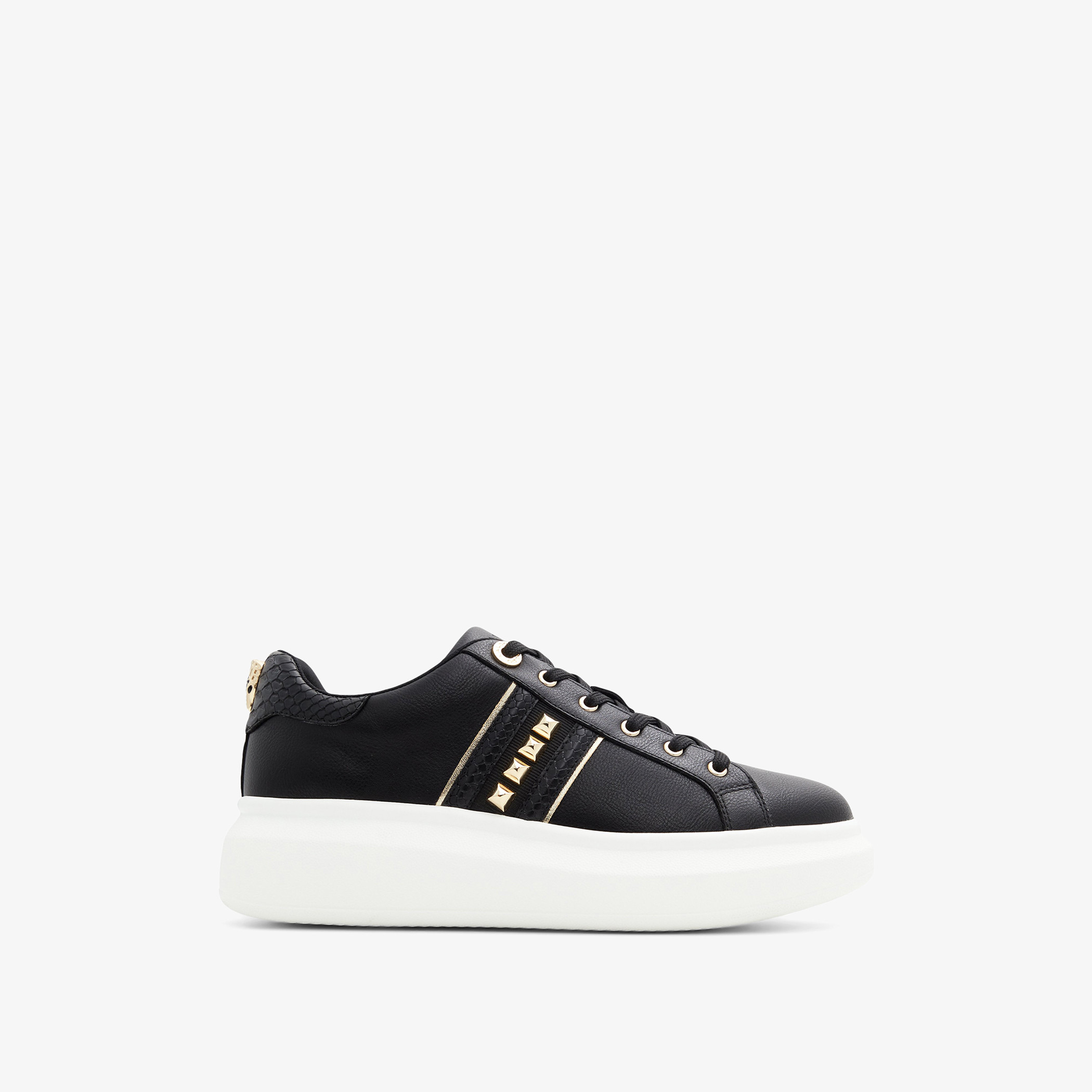 Aldo Larou Women Black Solid Low Top Lace Up Sneakers-women-shoes-sneakers-image-3