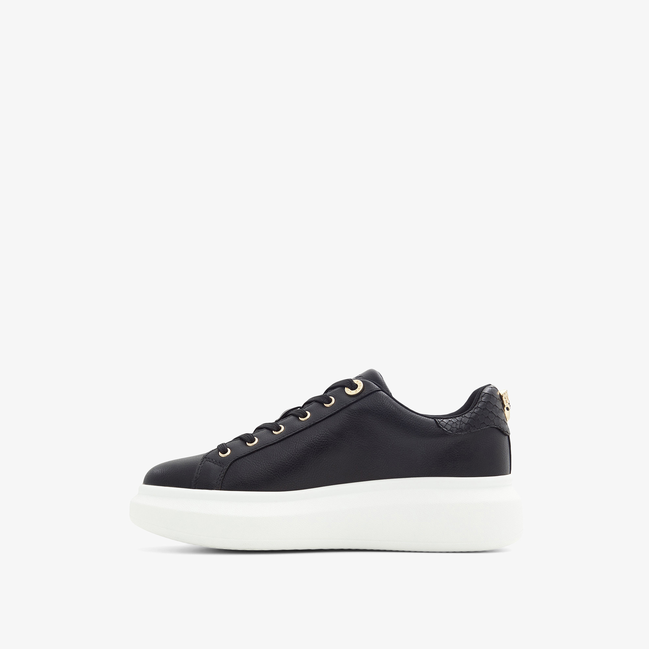 Aldo Larou Women Black Solid Low Top Lace Up Sneakers-women-shoes-sneakers-image-4