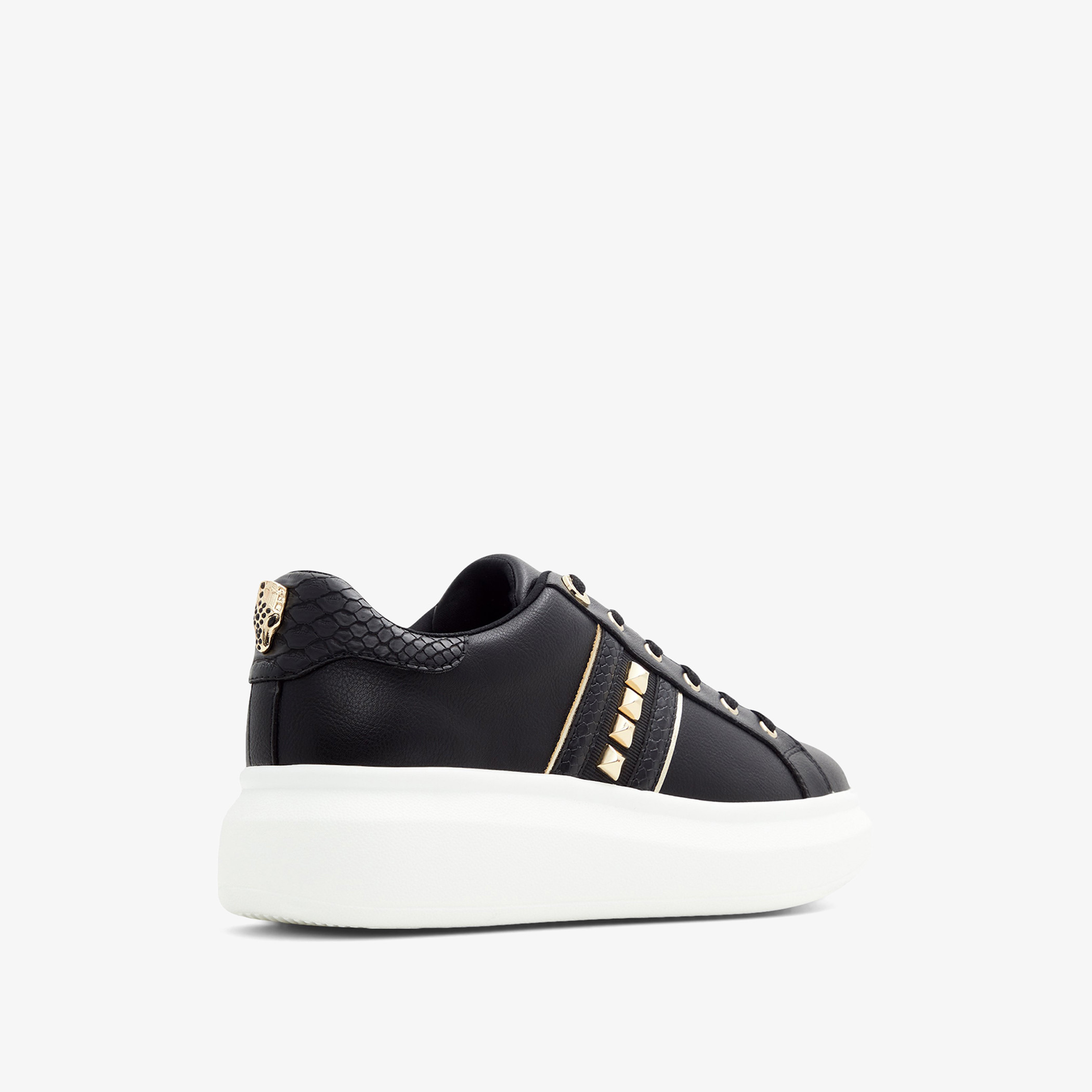 Aldo Larou Women Black Solid Low Top Lace Up Sneakers-women-shoes-sneakers-image-6