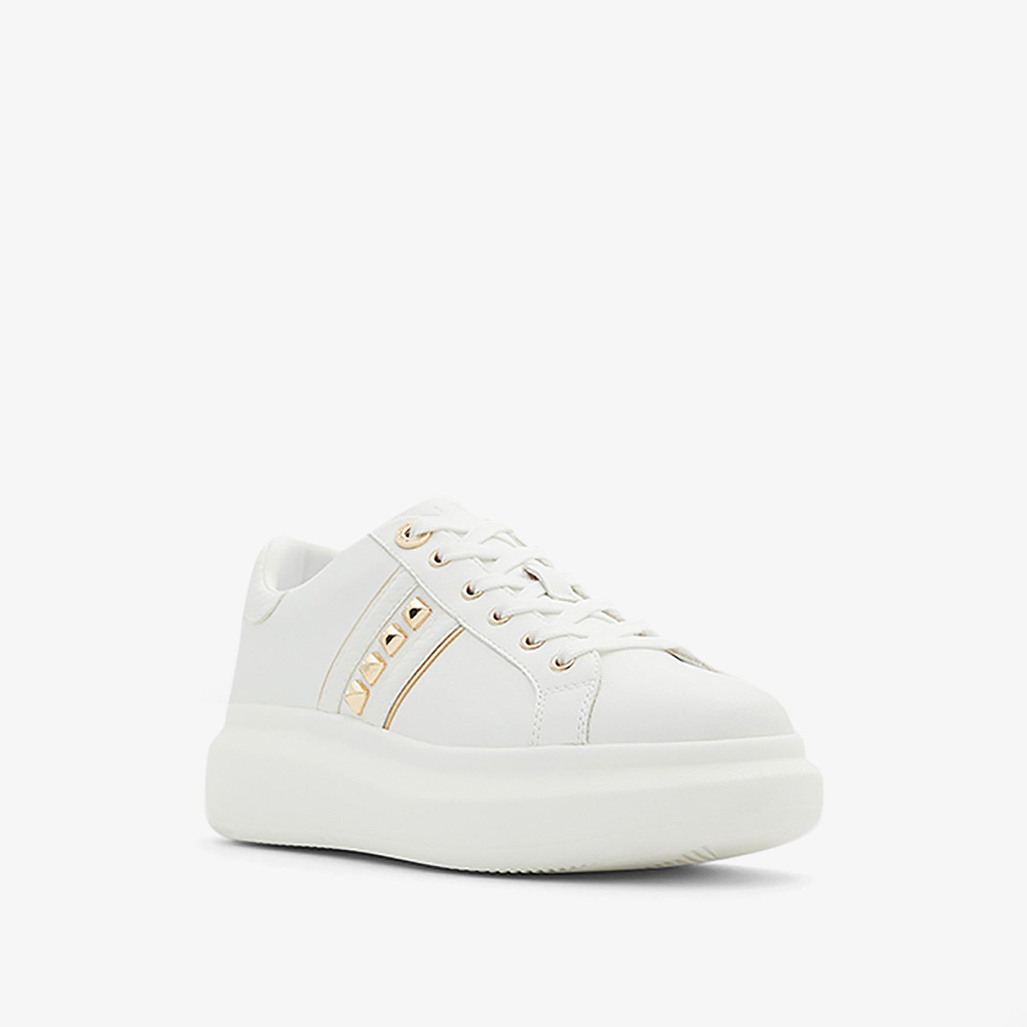 Aldo Larou Women Black Solid Low Top Lace Up Sneakers-women-shoes-sneakers-image-8