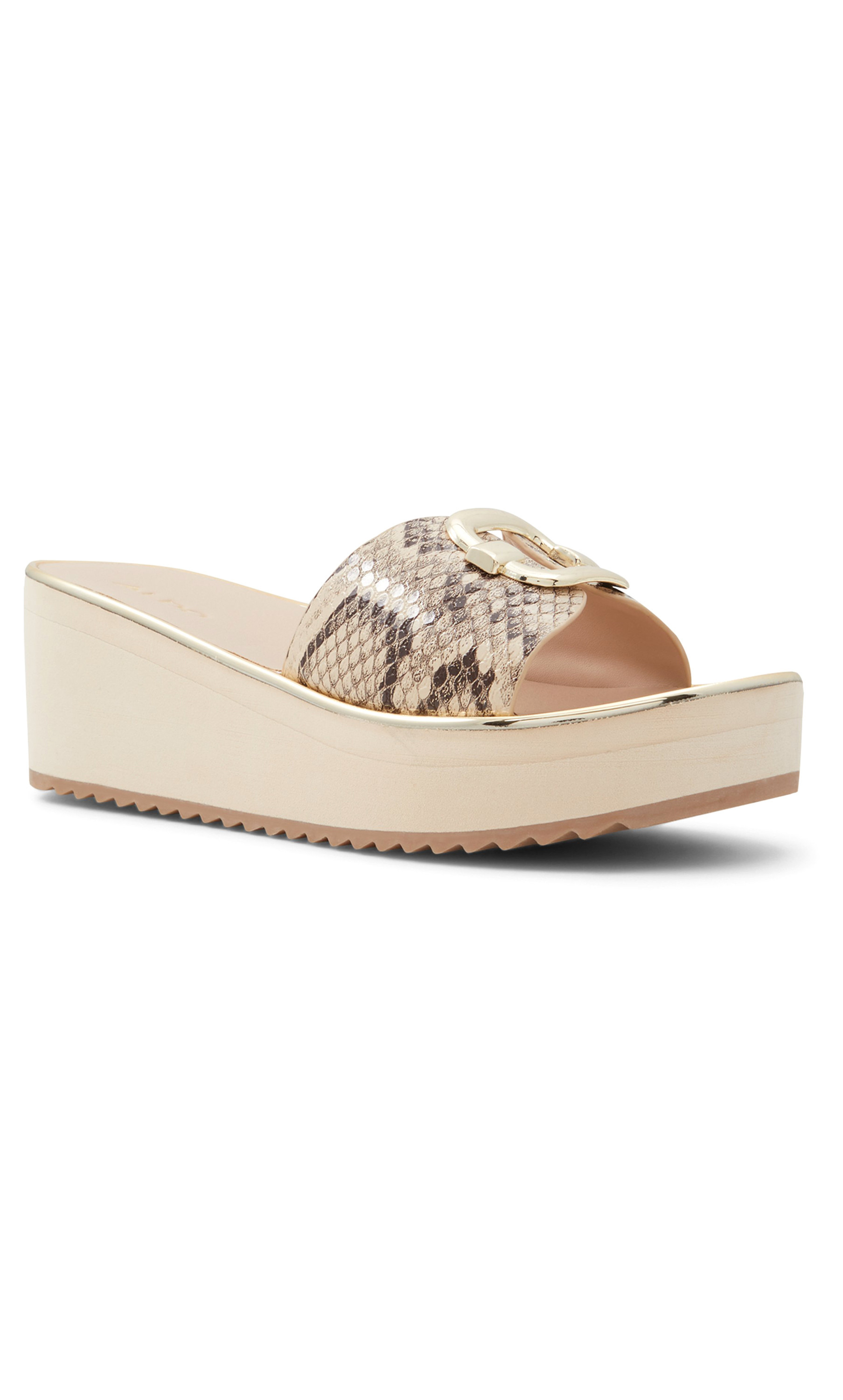 حذاء ويدج نسائي مزين بجلد الأفعى باللون البيج ومفتوح من الأمام من ألدو أونيلان-women-shoes-heels-image-2