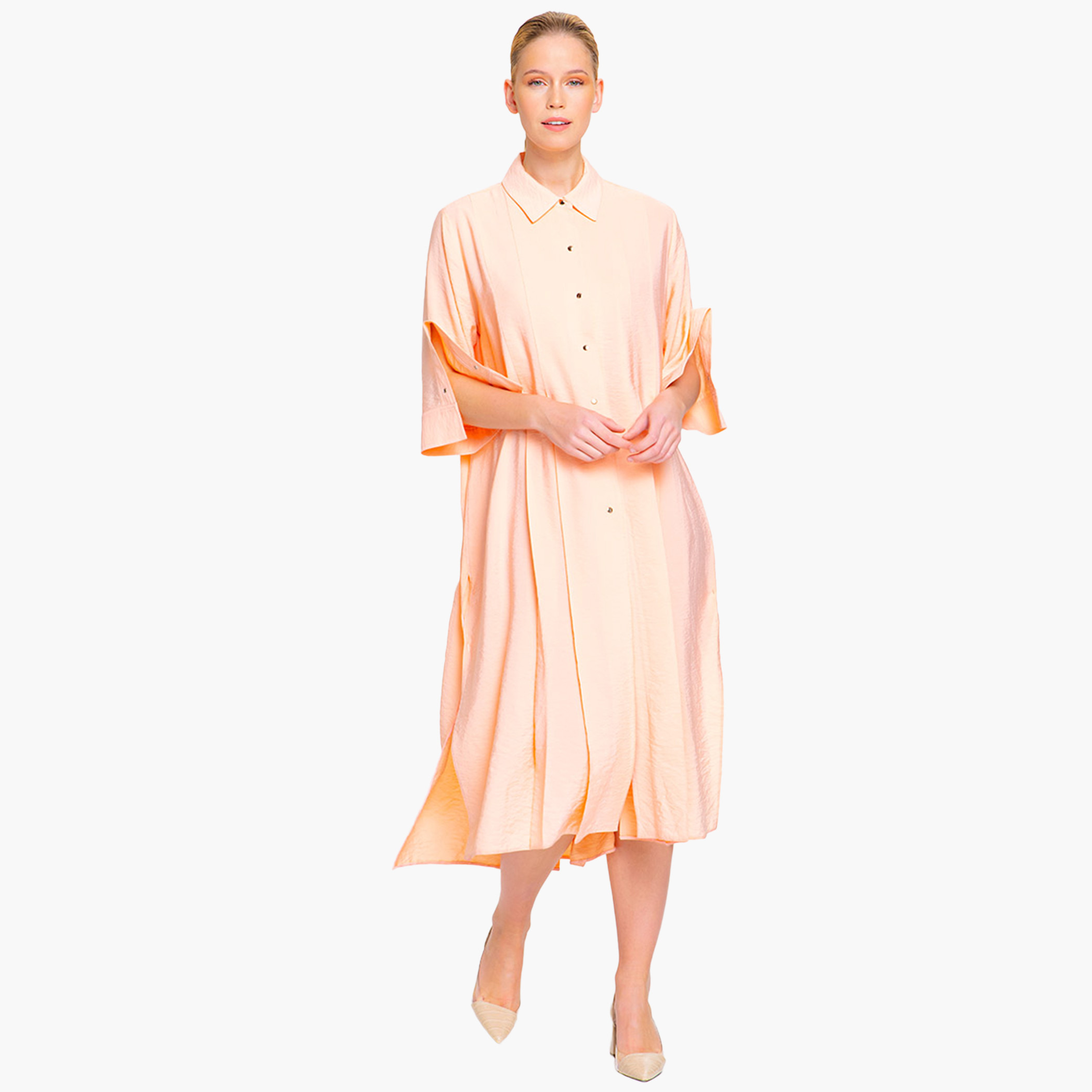 إليجانزا لون القرنفل متوسط الطول فستان-women-clothing-dresses-image-1
