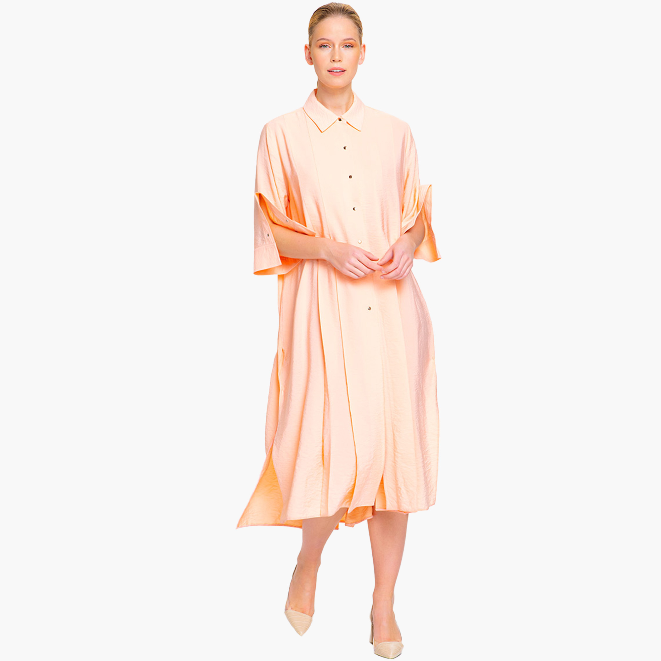 إليجانزا لون القرنفل متوسط الطول فستان-women-clothing-dresses-image-2