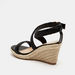 Celeste Women's Cross Strap Sandals with Wedge Heels and Buckle Closure-Women%27s Heel Sandals-thumbnailMobile-3