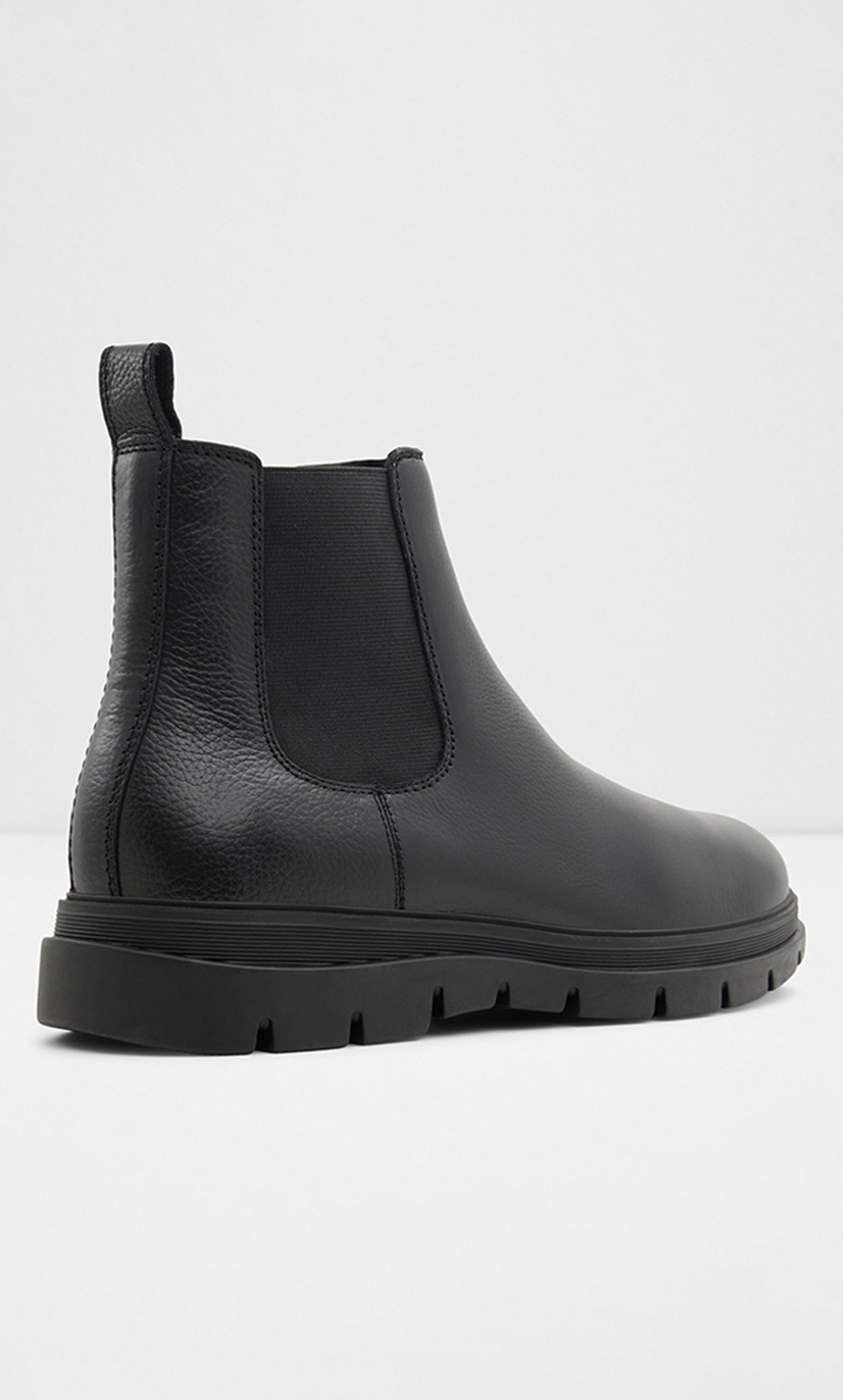 Aldo Men Black Solid Weannon Casual Chelsea Boots-men-shoes-boots-image-2