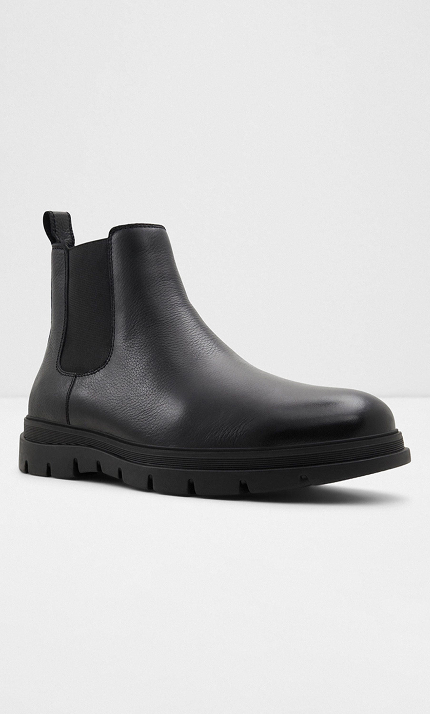 Aldo Men Black Solid Weannon Casual Chelsea Boots-men-shoes-boots-image-4