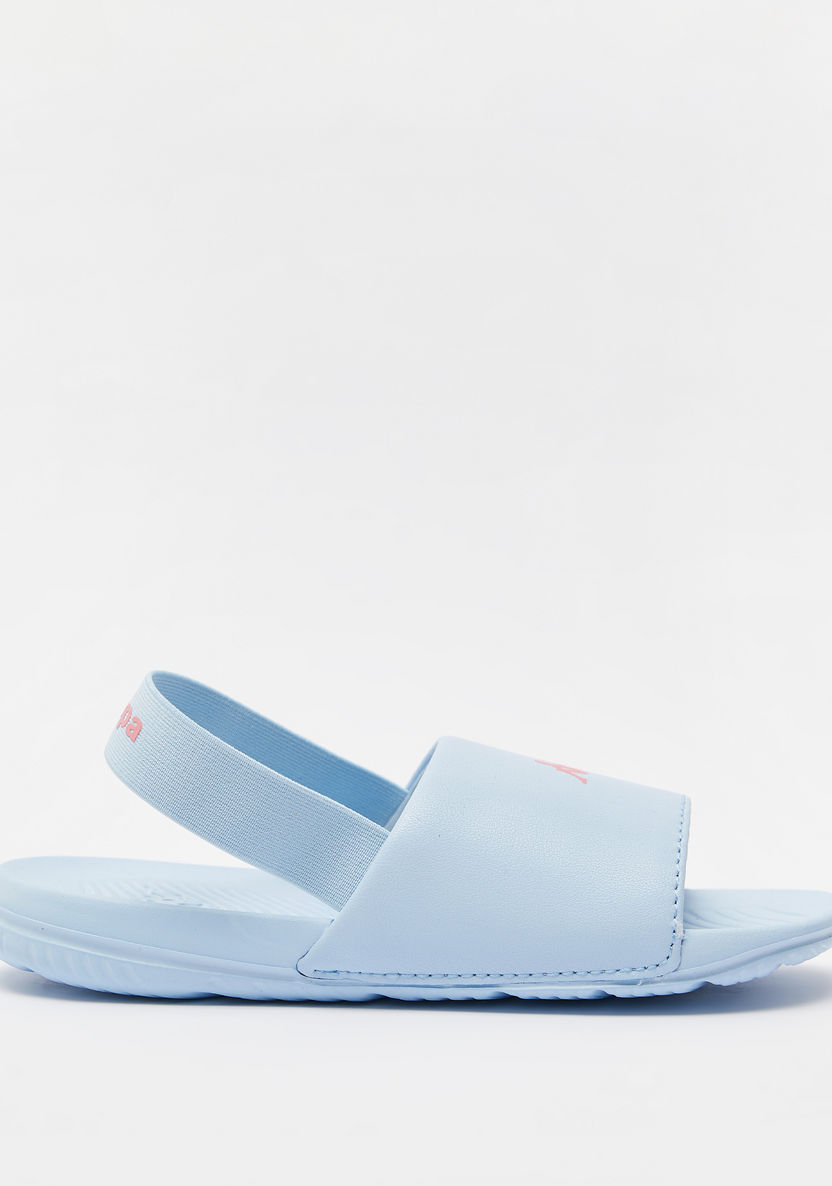 Kappa Girls' Open Toe Slide Slippers with Elastic Strap-Girl%27s Flip Flops & Beach Slippers-image-0