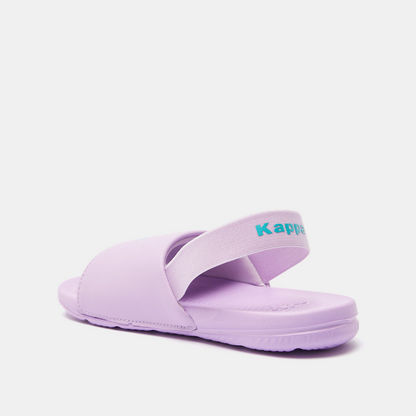 Kappa Girls' Open Toe Slide Slippers with Elastic Strap