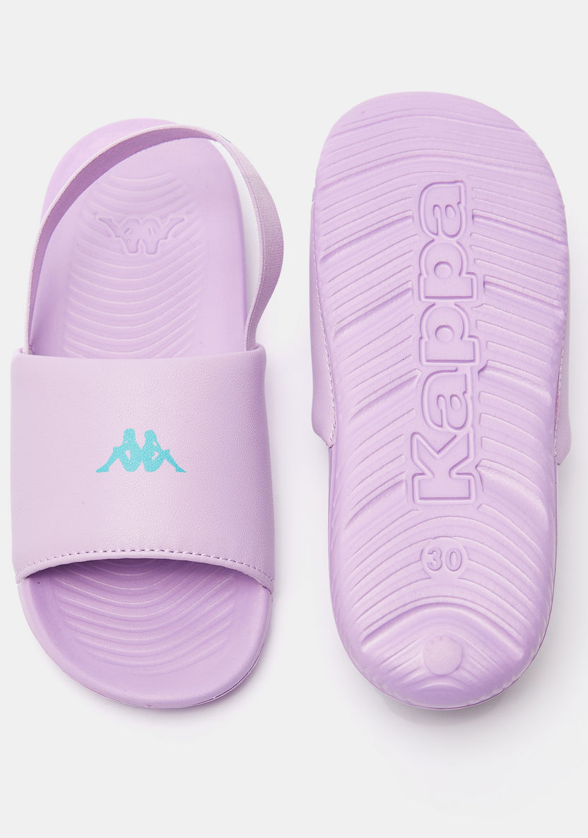 Kappa Girls' Open Toe Slide Slippers with Elastic Strap-Girl%27s Flip Flops & Beach Slippers-image-4