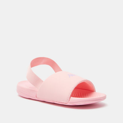 Kappa Girls' Open Toe Slide Slippers with Elastic Strap