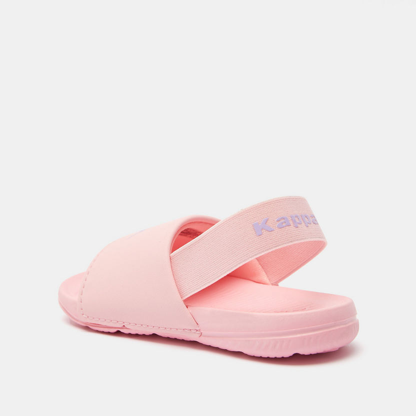 Kappa Girls' Open Toe Slide Slippers with Elastic Strap-Baby Girl%27s Sandals-image-2