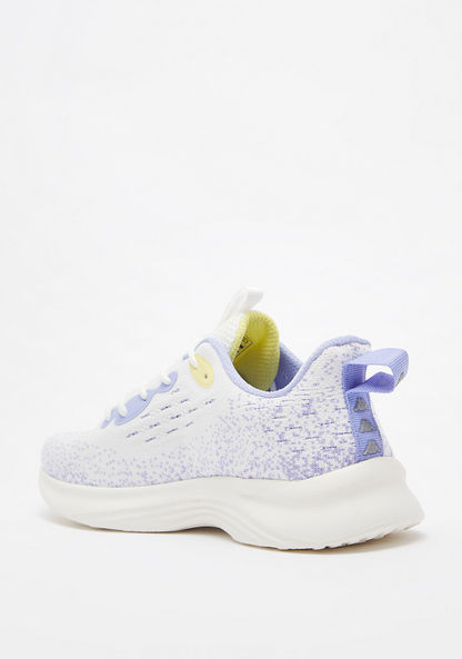 Kappa Textured Walking Shoes with Lace-Up Closure and Mesh Detail-Women%27s Sports Shoes-image-2