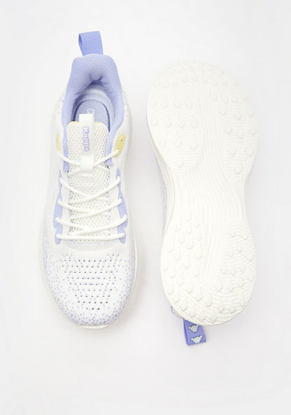 Kappa Textured Walking Shoes with Lace-Up Closure and Mesh Detail-Women%27s Sports Shoes-image-4