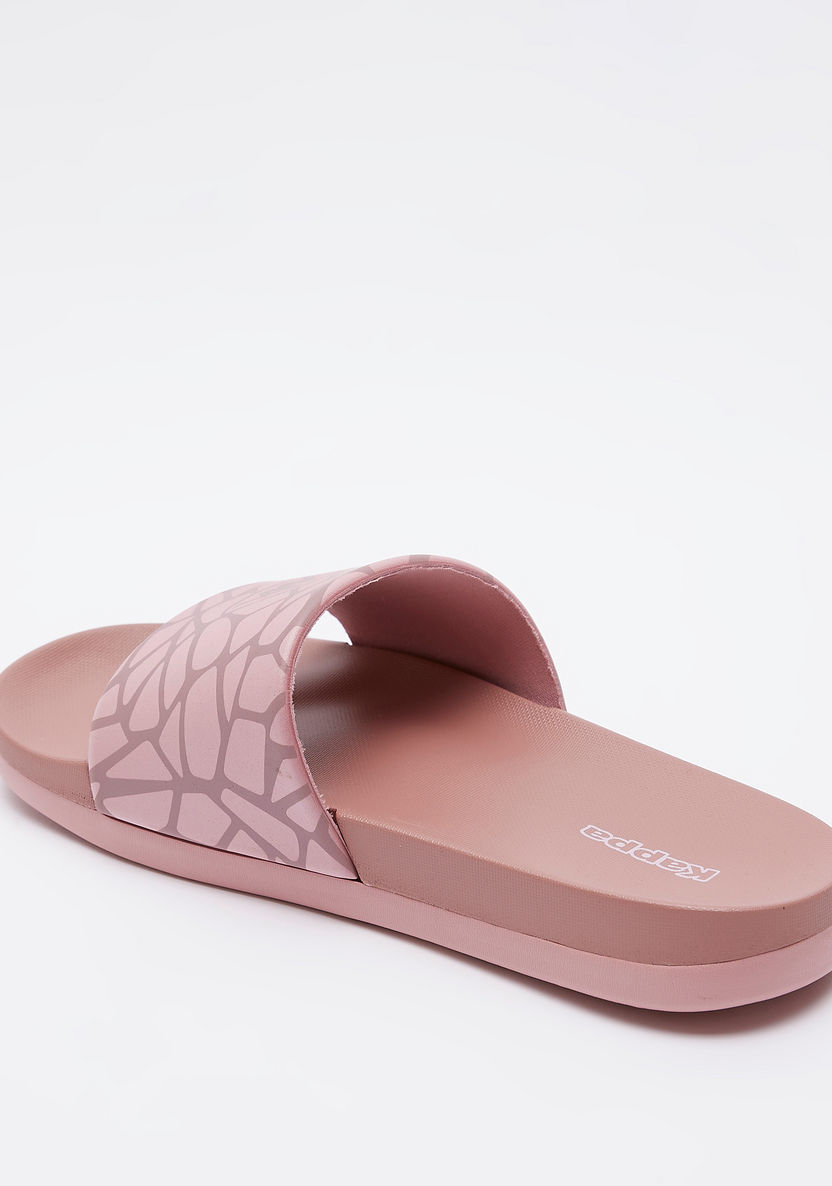 Kappa Women's Printed Slide Slippers-Women%27s Flip Flops & Beach Slippers-image-2