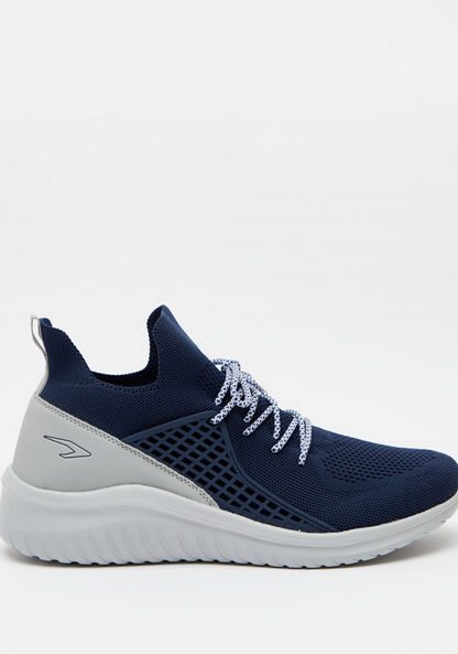 Dash Textured Running Shoes with Lace-Up Closure