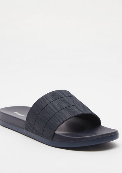 Kappa Men's Textured Slide Slippers-Men%27s Flip Flops & Beach Slippers-image-1