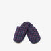 Cozy Checked Slip-On Bedroom Slide Slippers-Men%27s Bedrooms Slippers-thumbnail-1