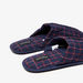 Cozy Checked Slip-On Bedroom Slide Slippers-Men%27s Bedrooms Slippers-thumbnailMobile-2