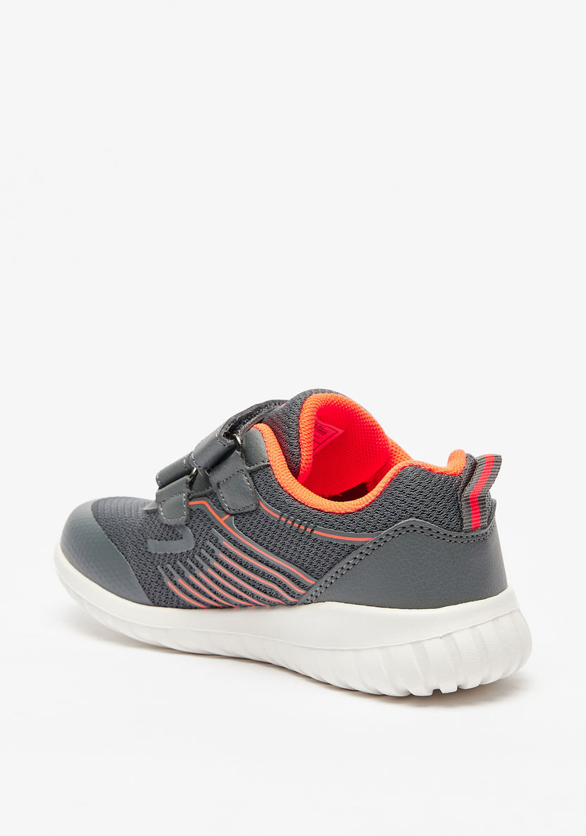 Dash Textured Walking Shoes with Hook and Loop Closure-Boy%27s Sports Shoes-image-1