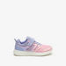 Dash Textured Sneakers with Hook and Loop Closure-Girl%27s Sports Shoes-thumbnailMobile-0