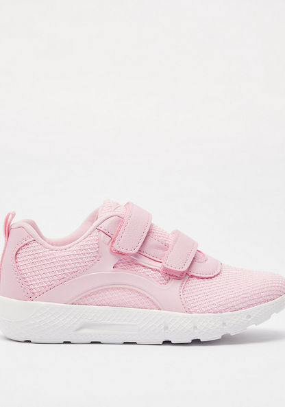 Dash Textured Walking Shoes with Hook and Loop Closure-Girl%27s Sports Shoes-image-0