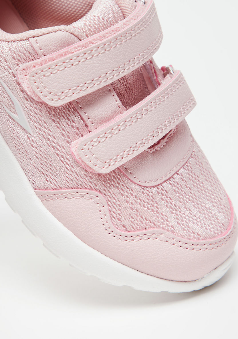 Dash Textured Sneakers with Hook and Loop Closure-Girl%27s Sneakers-image-3