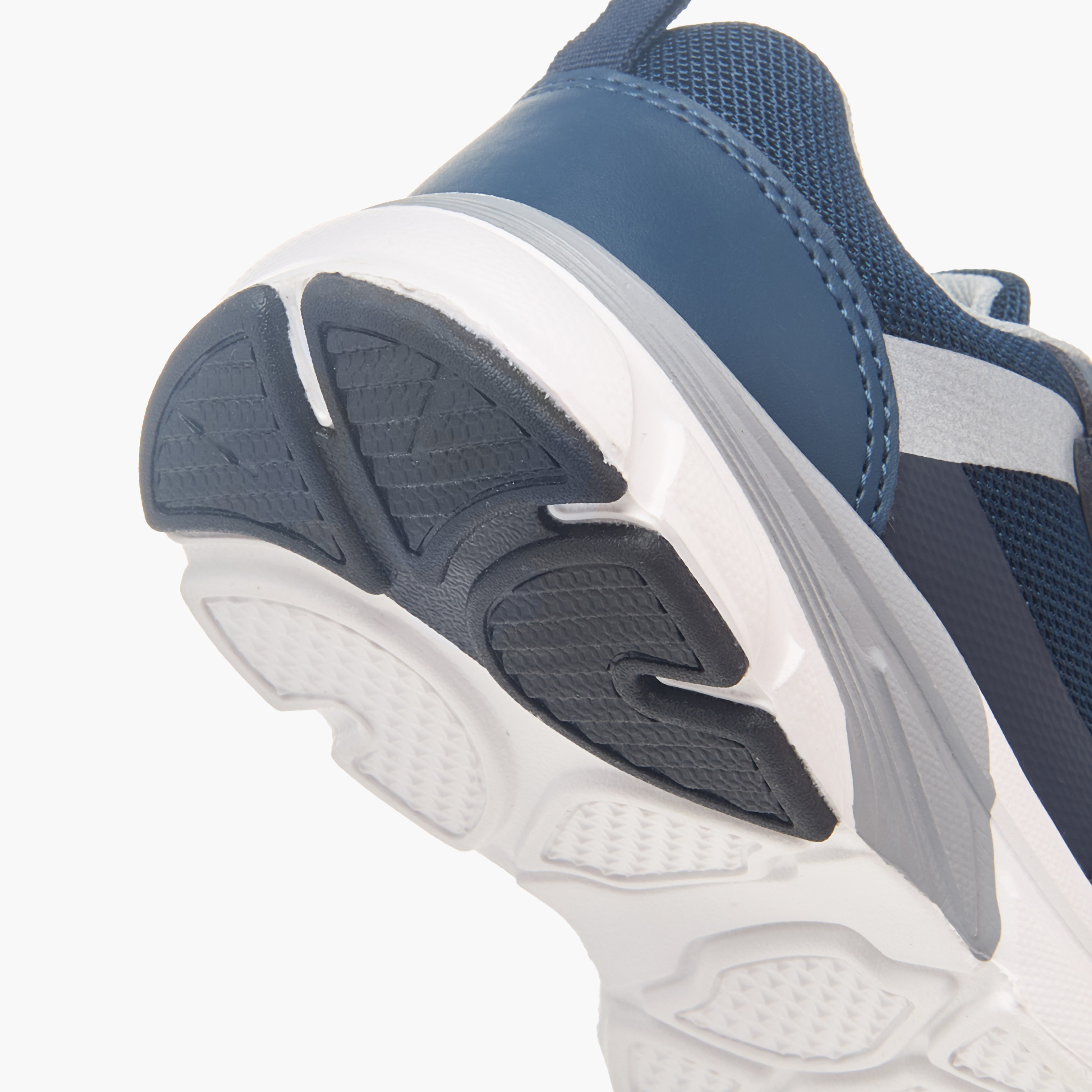 Juniors Colourblock Ankle Sneakers with Hook and Loop Closure-boys-shoes-sneakers-image-4