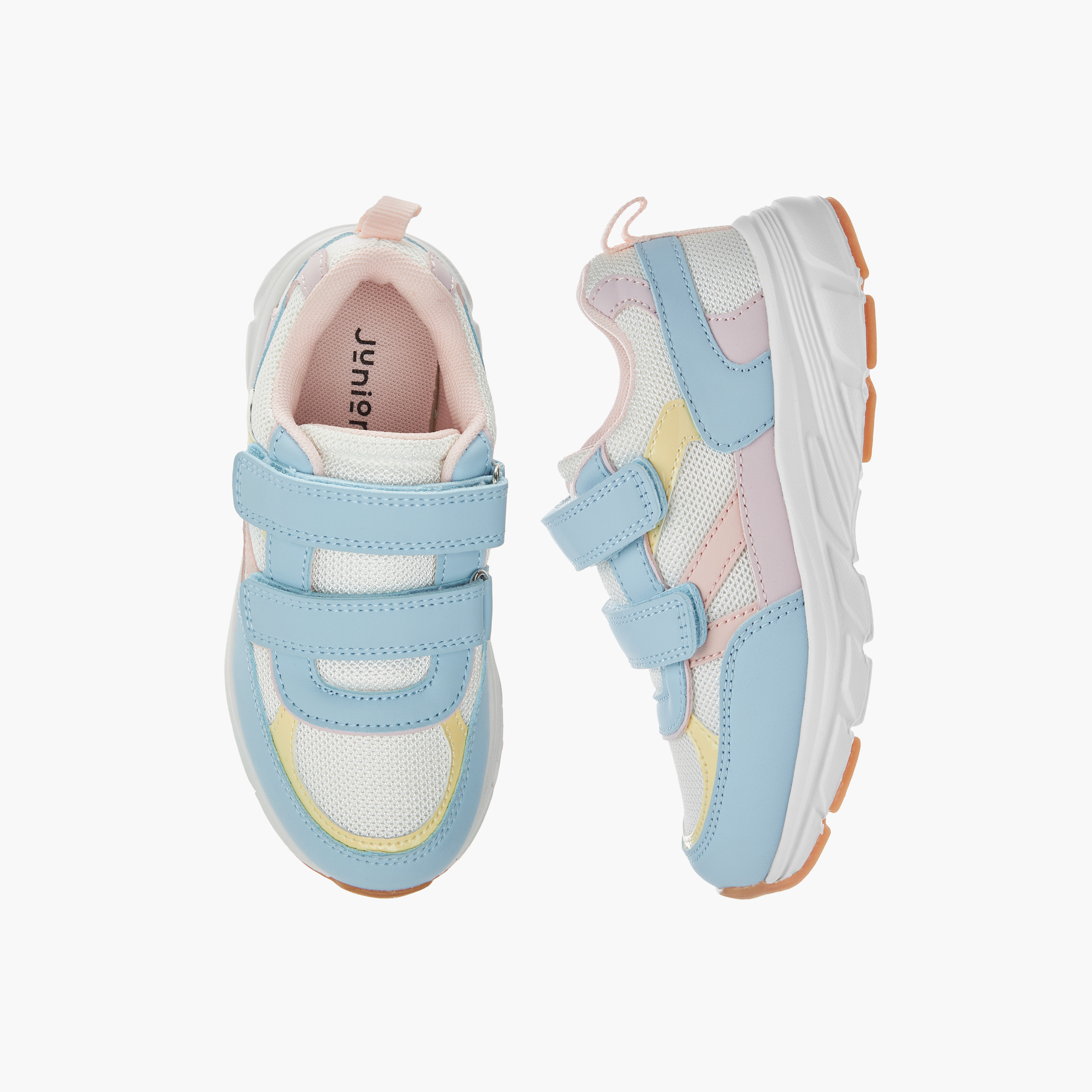 حذاء سنيكرز متعدد التصاميم بشريط إغلاق لاصق من جونيورز-girls-shoes-sneakers-image-1