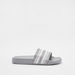 Panelled Open Toe Slide Slippers-Boy%27s Flip Flops & Beach Slippers-thumbnail-1