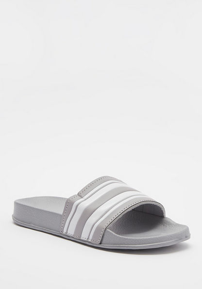Panelled Open Toe Slide Slippers-Boy%27s Flip Flops & Beach Slippers-image-2