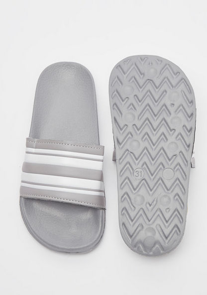Panelled Open Toe Slide Slippers-Boy%27s Flip Flops & Beach Slippers-image-5