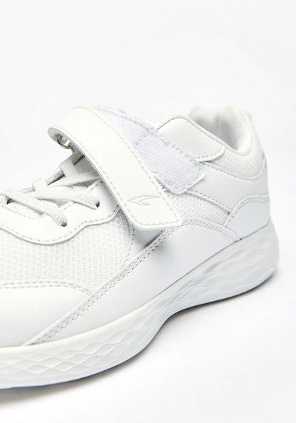 Dash Textured Sneakers with Hook and Loop Closure-Boy%27s Sports Shoes-image-3
