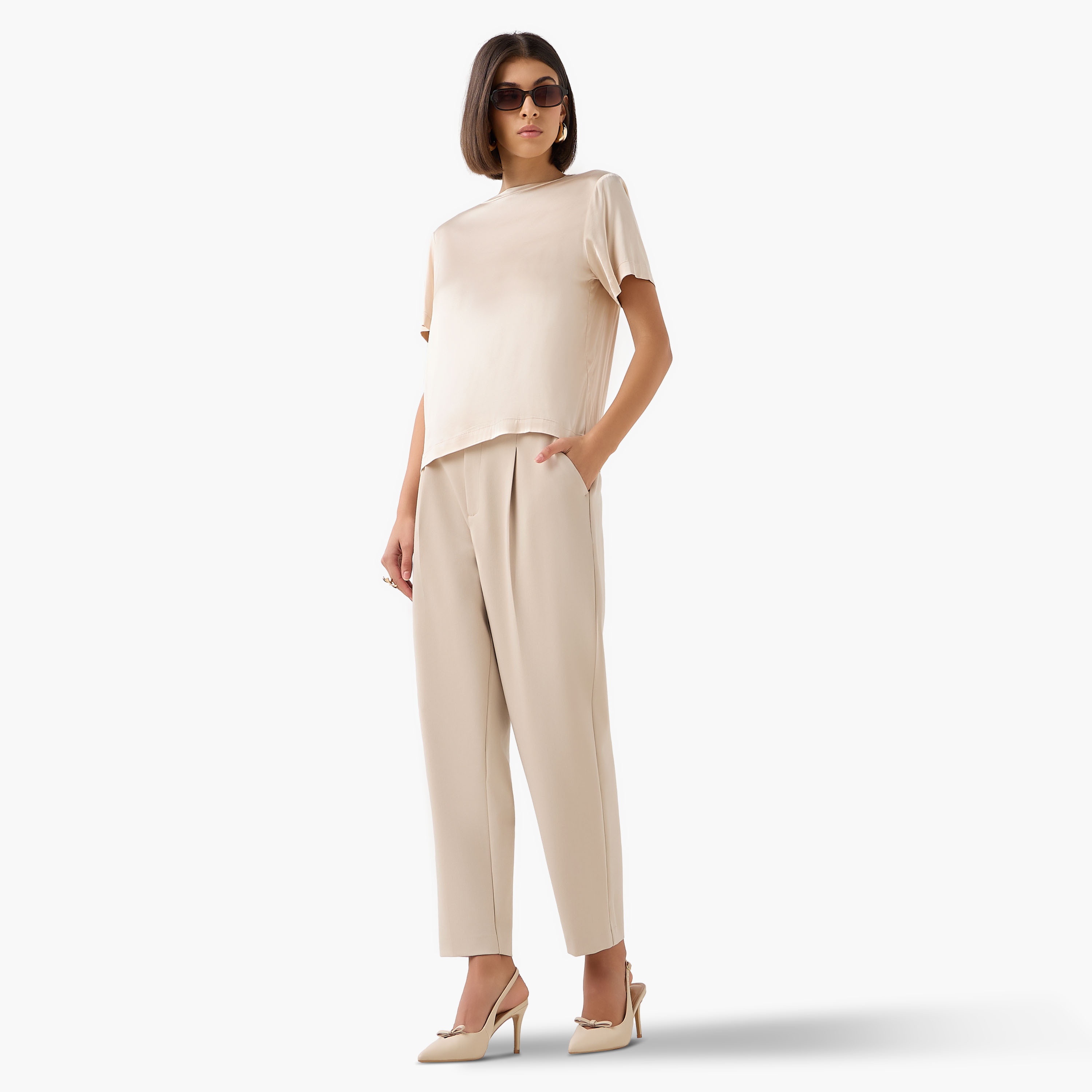 Iconic Regular Fit Viscose T-shirt-women-clothing-coordsets-image-2