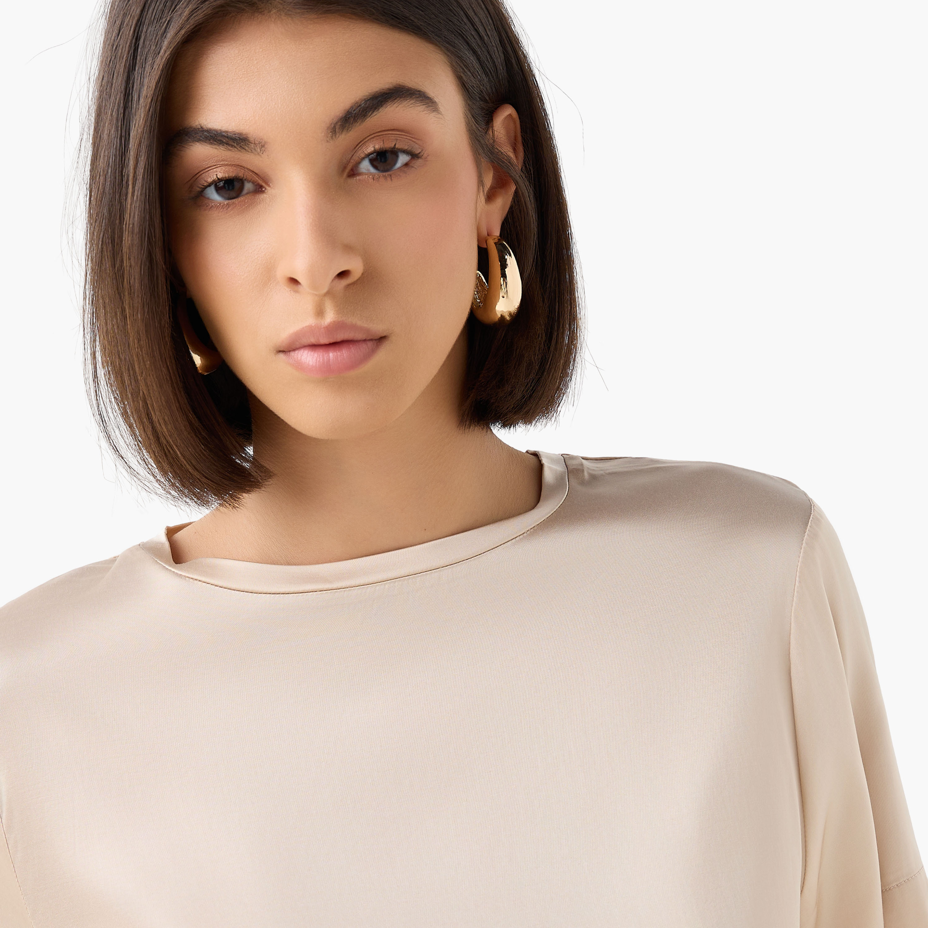 Iconic Regular Fit Viscose T-shirt-women-clothing-coordsets-image-5