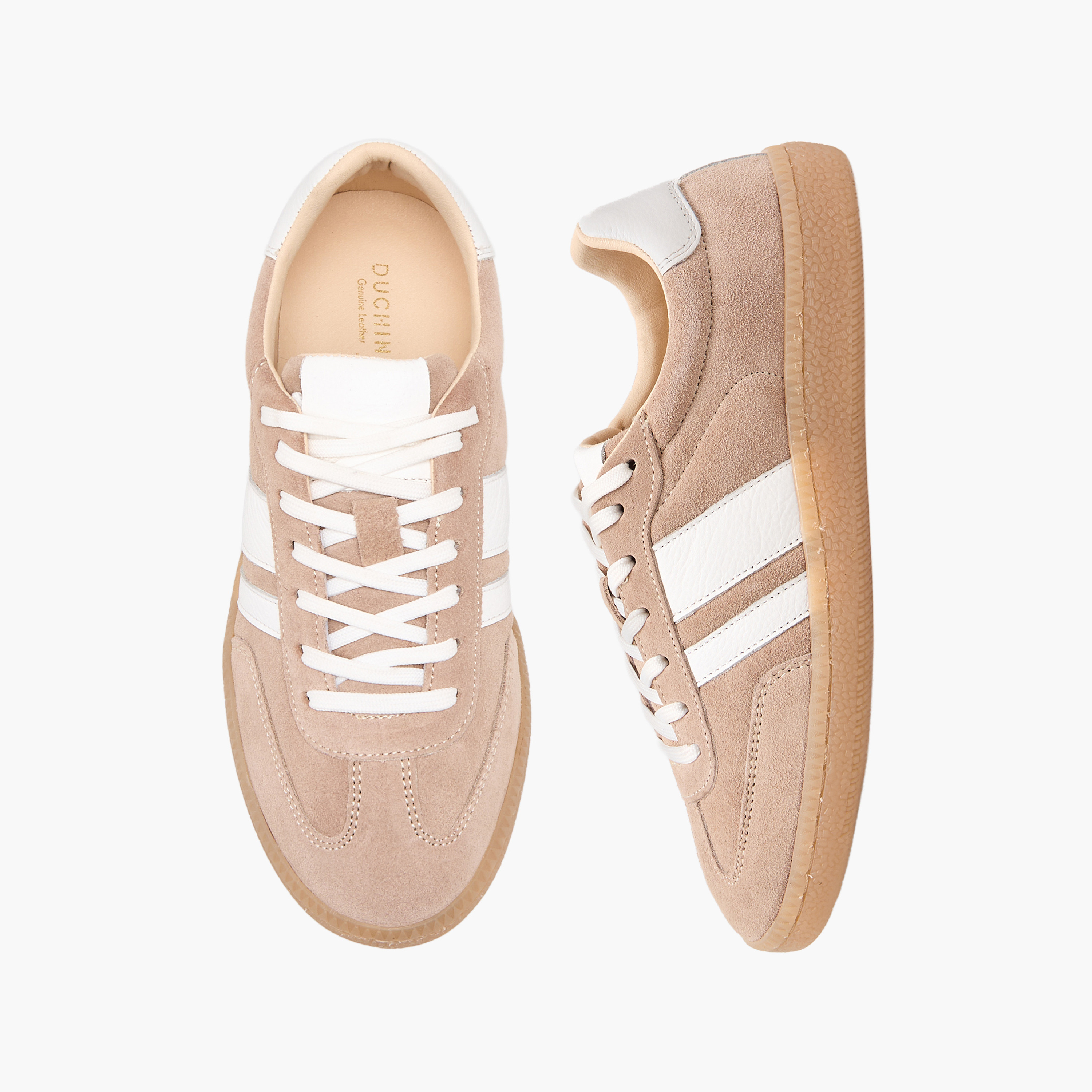 Duchini Women Lace-Up Leather Ankle Sneakers-women-shoes-sneakers-image-1
