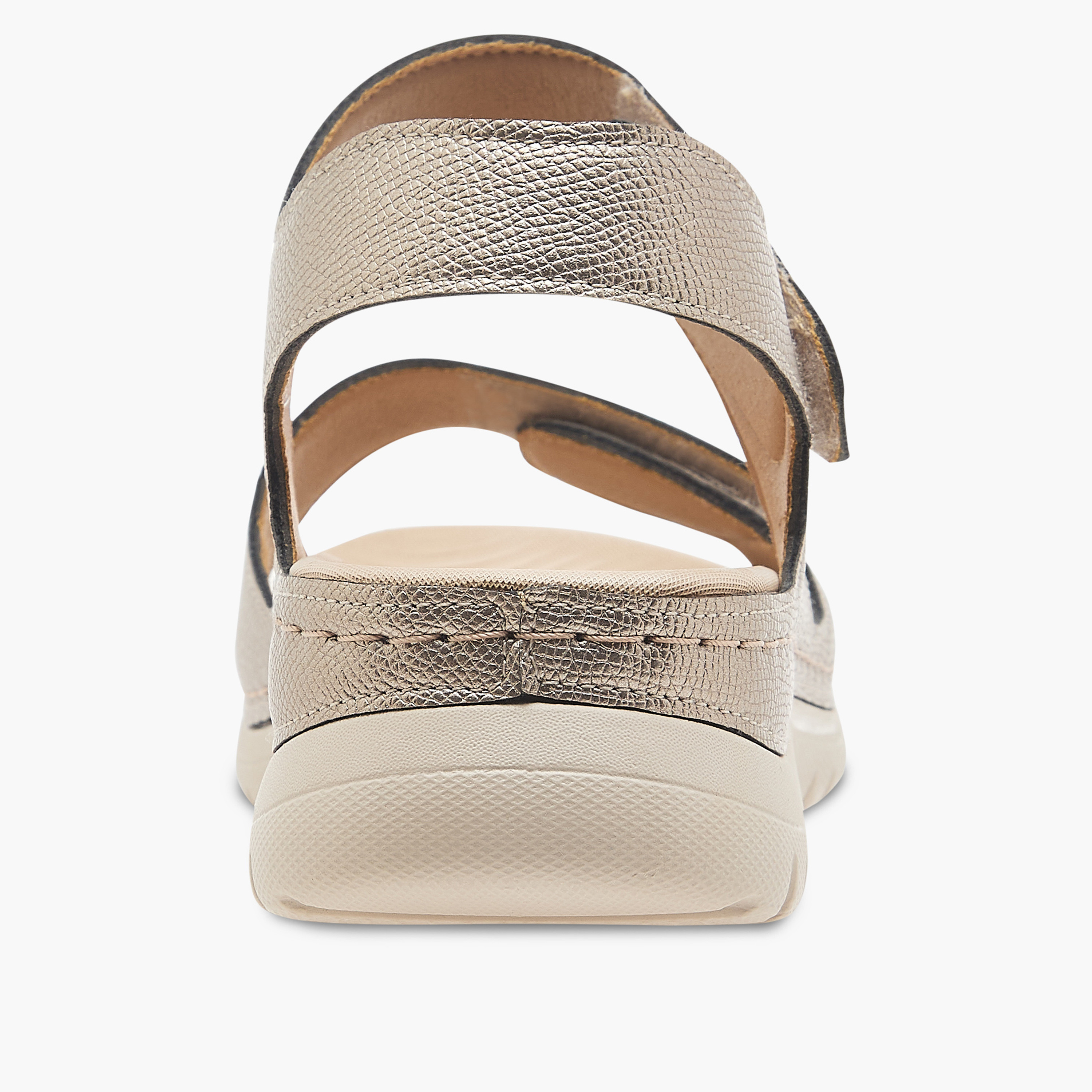 صندل مريح بارز الملمس بشريط إغلاق لاصق من لو كونفورت-women-shoes-flats-sandals-image-4