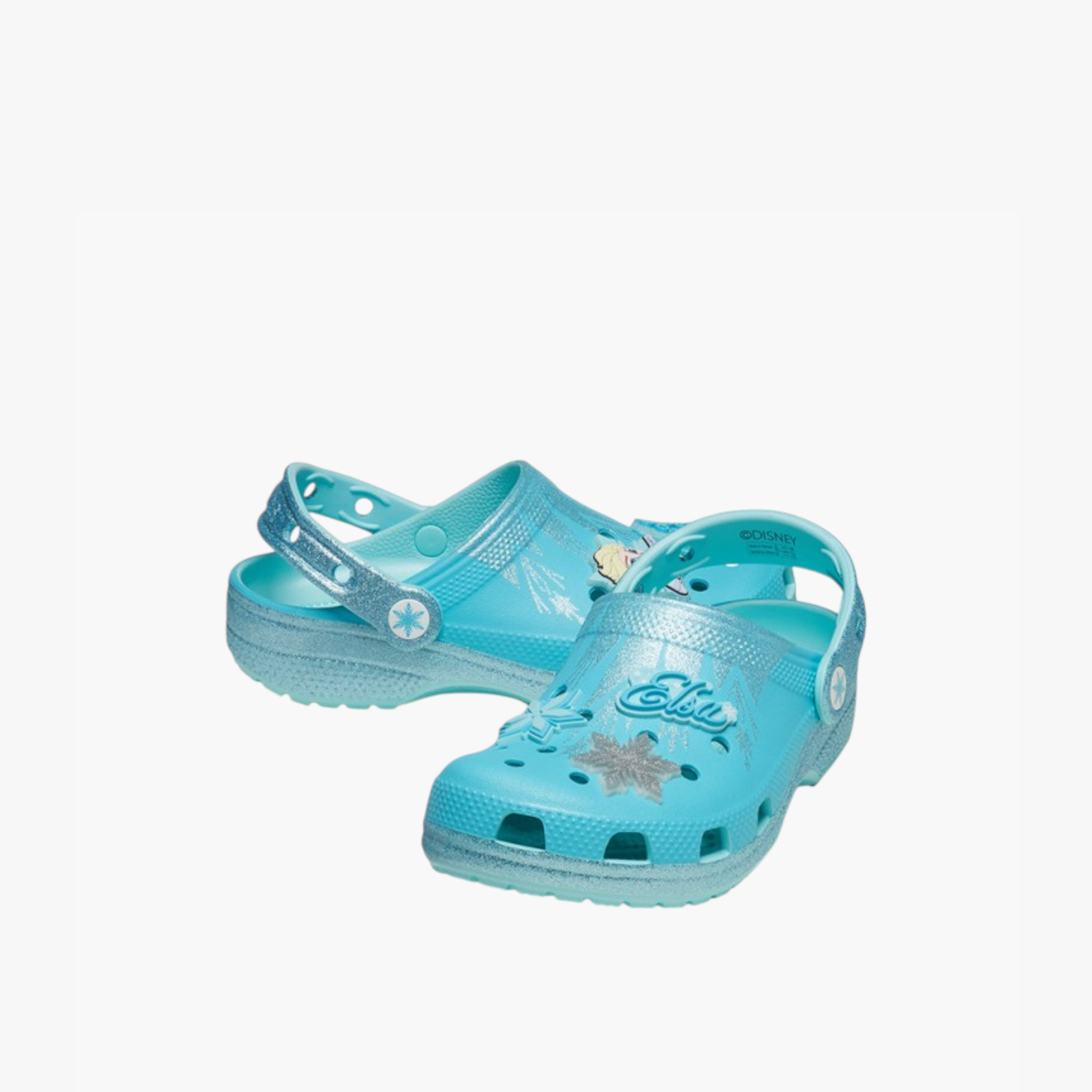 صندل كلوج بحزام خلفي وزينة إلسا من فروزن للبنات من كروكس-baby-girls-shoes-sandals-image-4