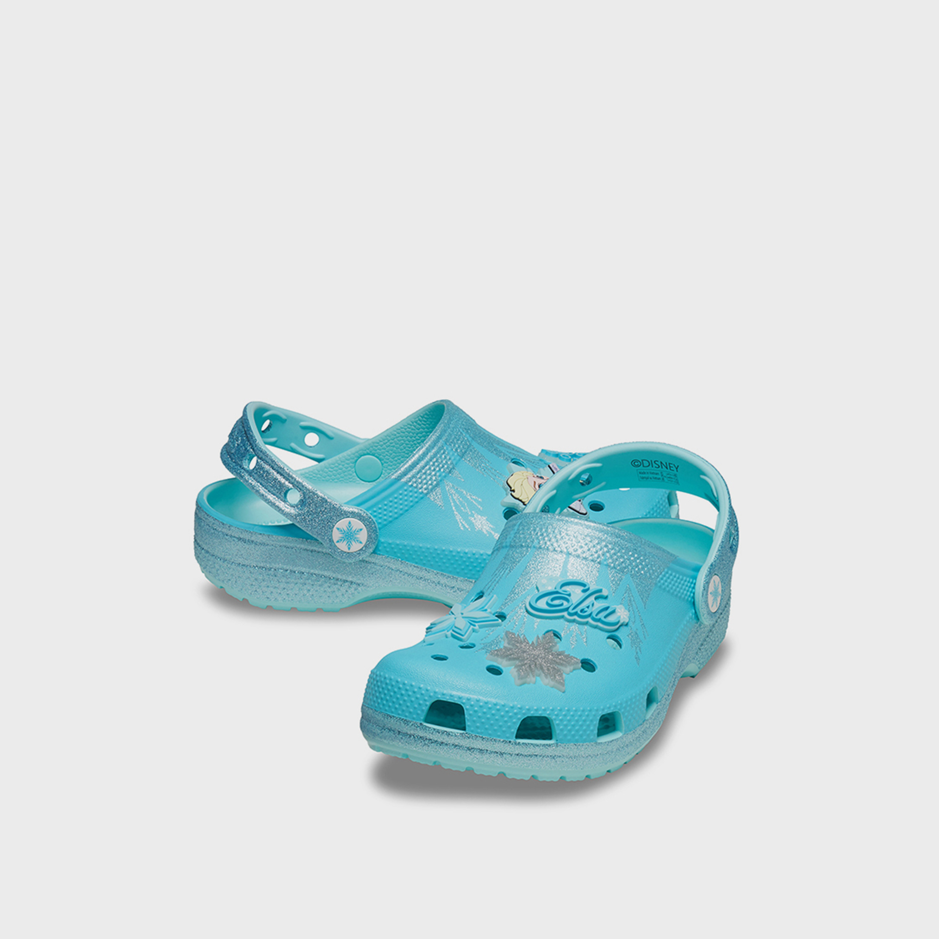 كروكس- شبشب فروزن السا كلاسيكي سهل الارتداء للأطفال | 210235-90H-girls-shoes-flipflopsandslides-image-1