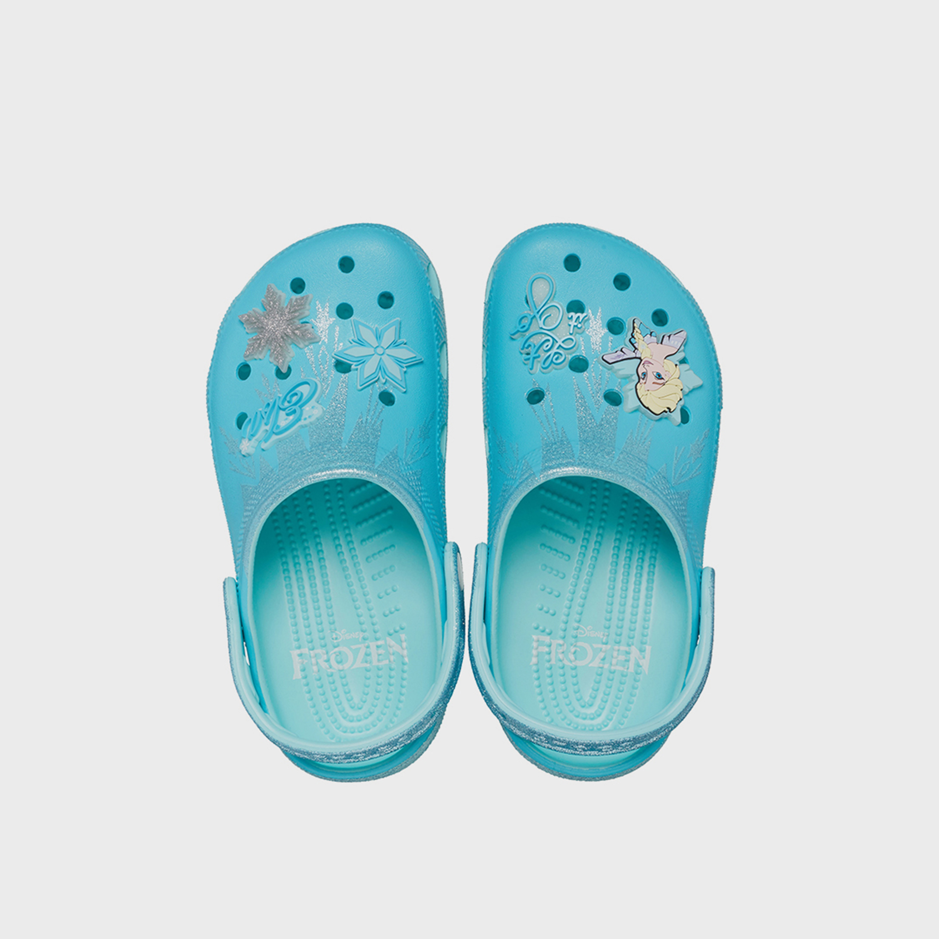 Crocs Kid's Slip On Frozen Elsa Classic K Clogs | 210235-90H-girls-shoes-flipflopsandslides-image-2
