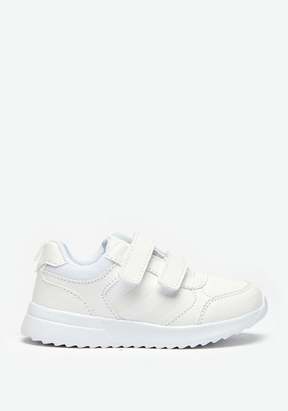 Dash Textured Sneakers with Hook and Loop Closure-Boy%27s Sneakers-image-0