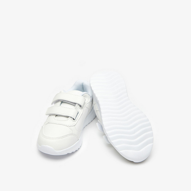 Dash Textured Sneakers with Hook and Loop Closure