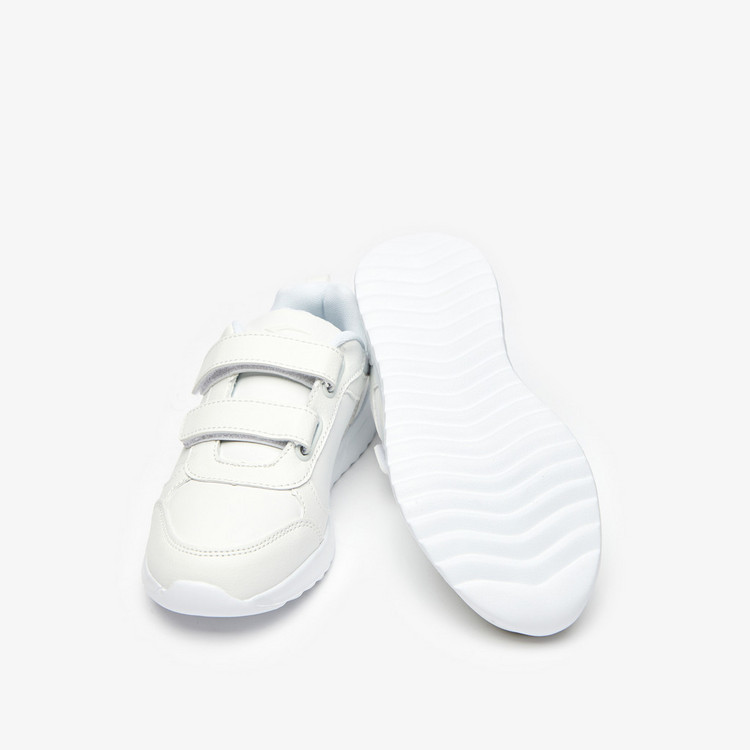Dash Solid Sneakers with Hook and Loop Closure