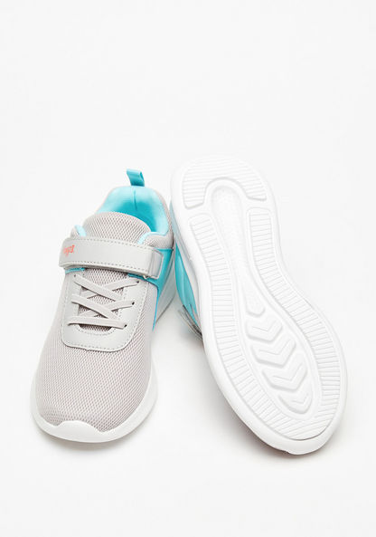 #tag18. Panelled Low Ankle Sneakers with Hook and Loop Closure-Girl%27s Sneakers-image-1