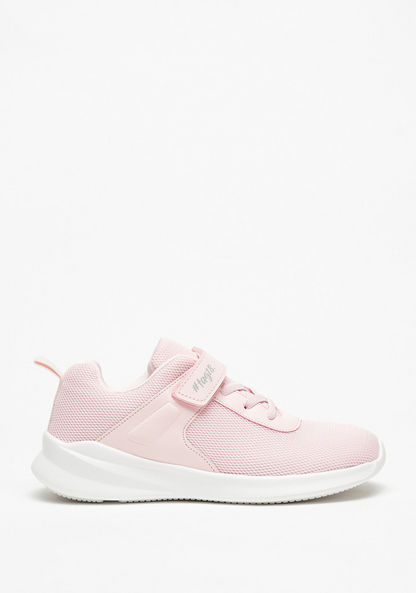 #tag18. Panelled Low Ankle Sneakers with Hook and Loop Closure-Girl%27s Sneakers-image-0