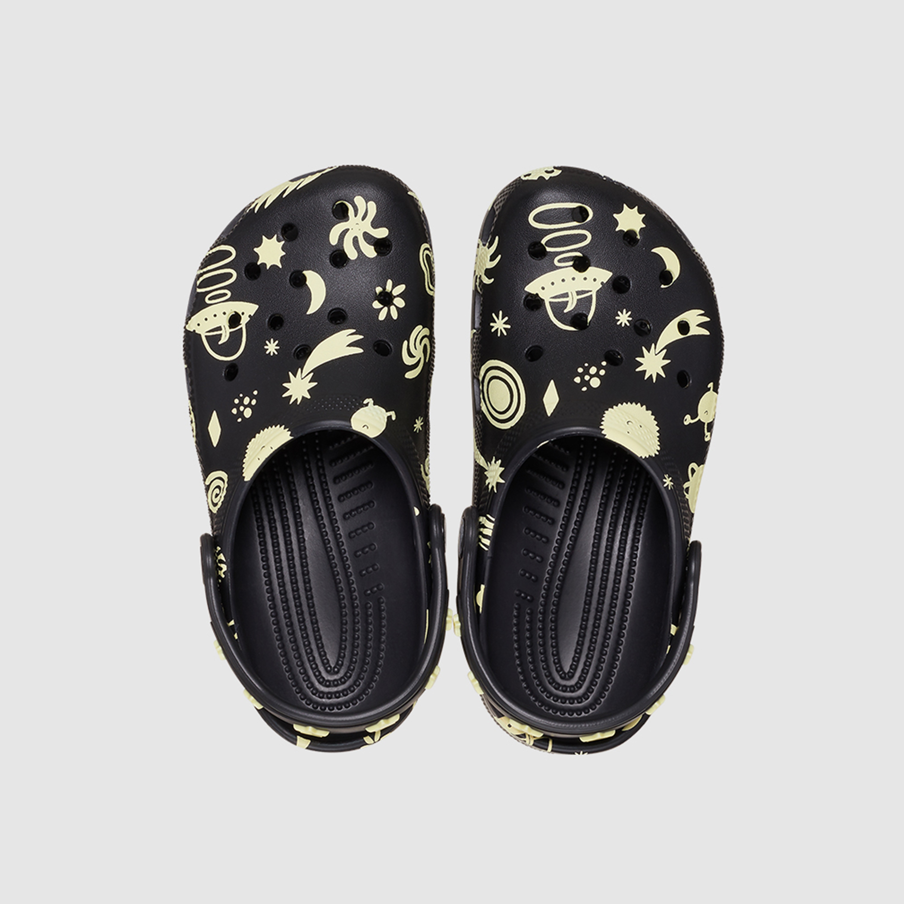 Crocs Kid's Slip On Classic Glow Clogs | 210358-001-girls-shoes-sandals-image-2