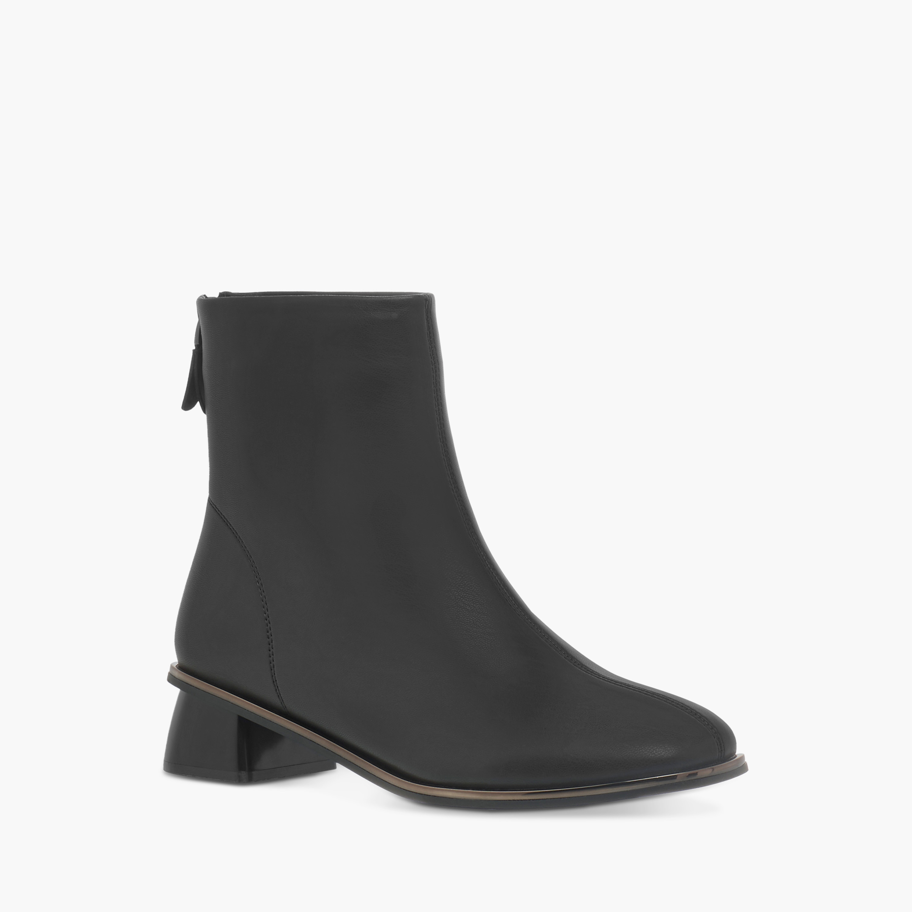 Celeste Women's Solid Ankle Boots with Zip Closure-women-shoes-boots-image-2